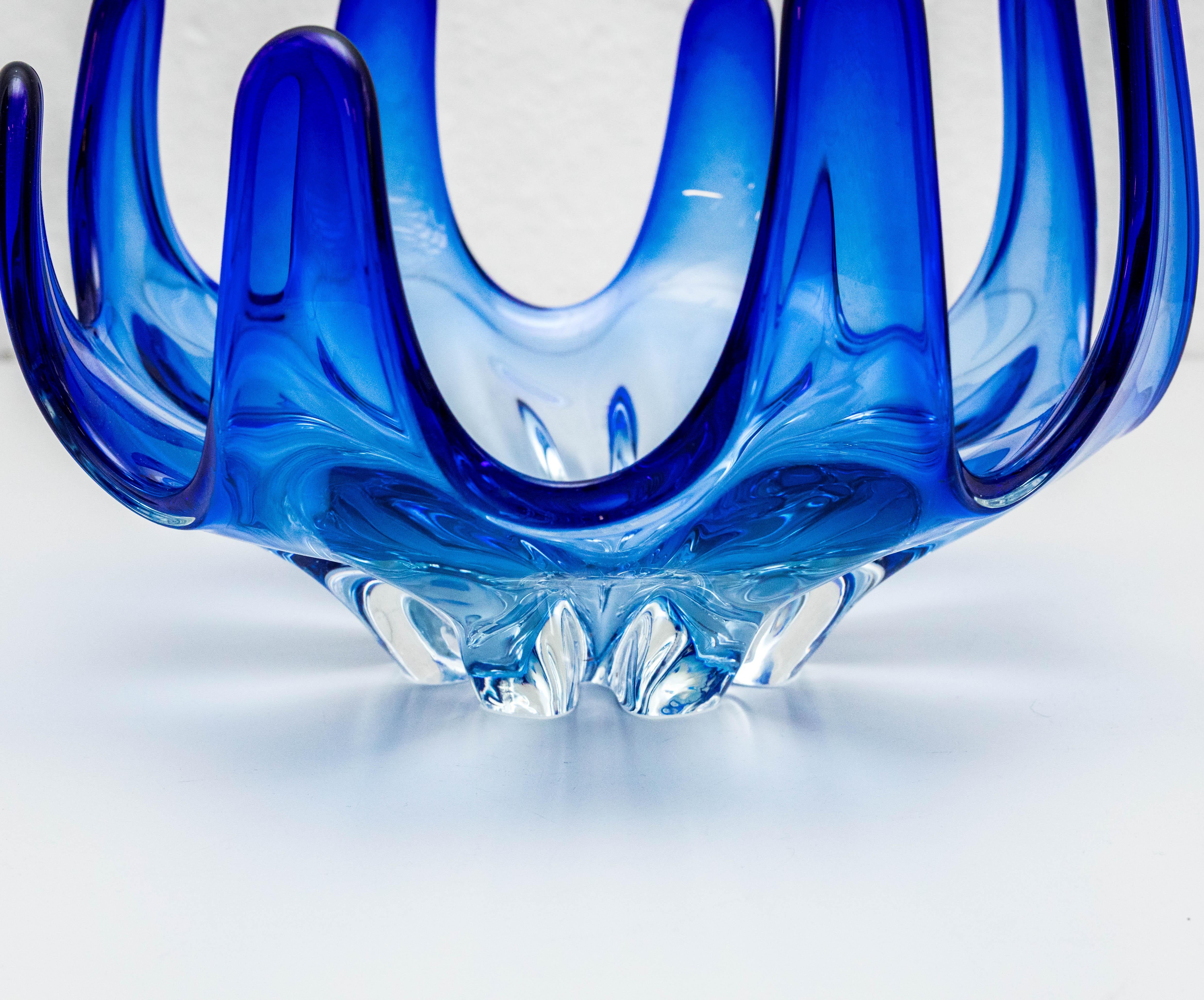 Blue Murano Glass Vase, circa 1970 1