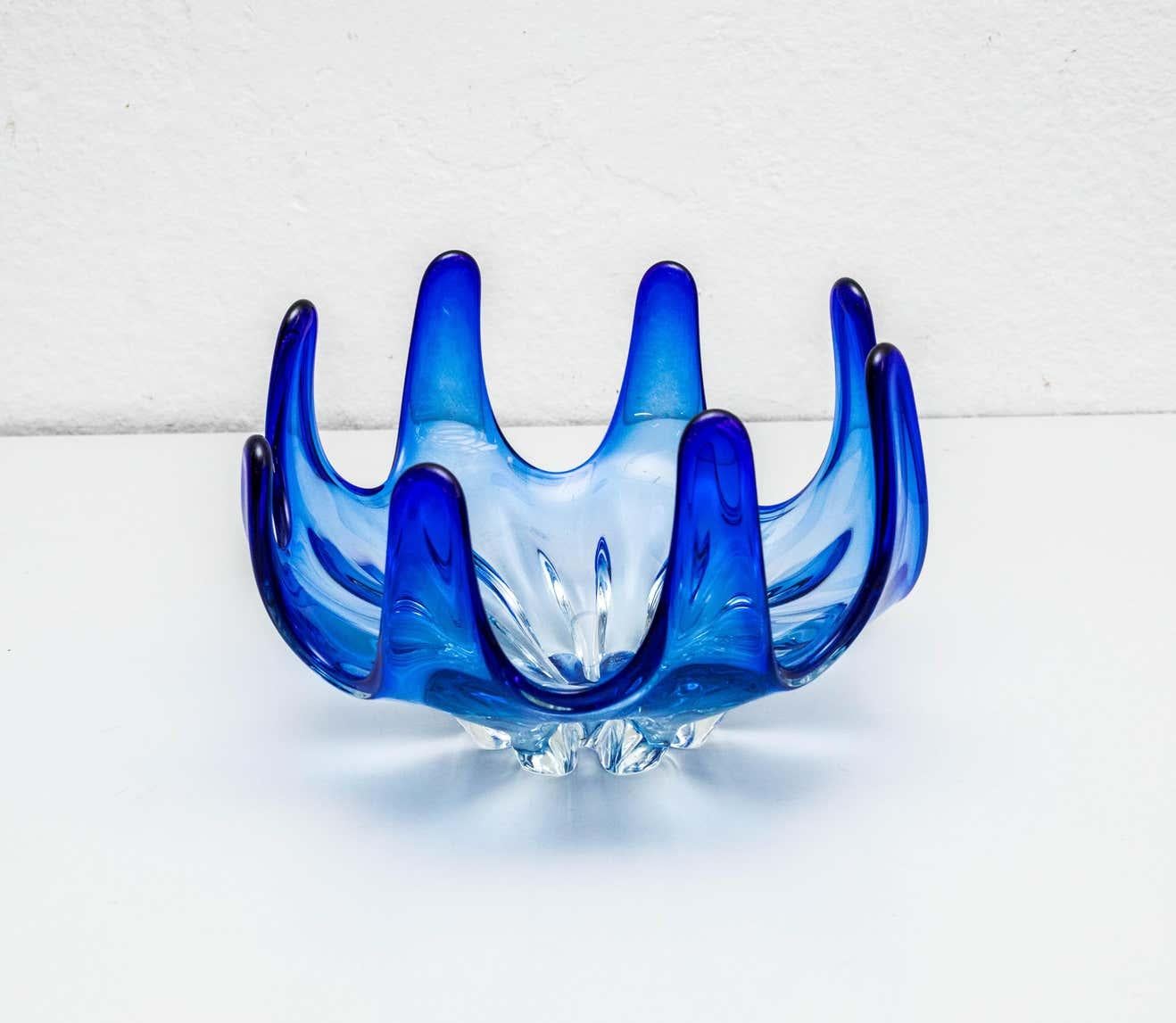 Blue Murano Glass Vase, circa 1970 2