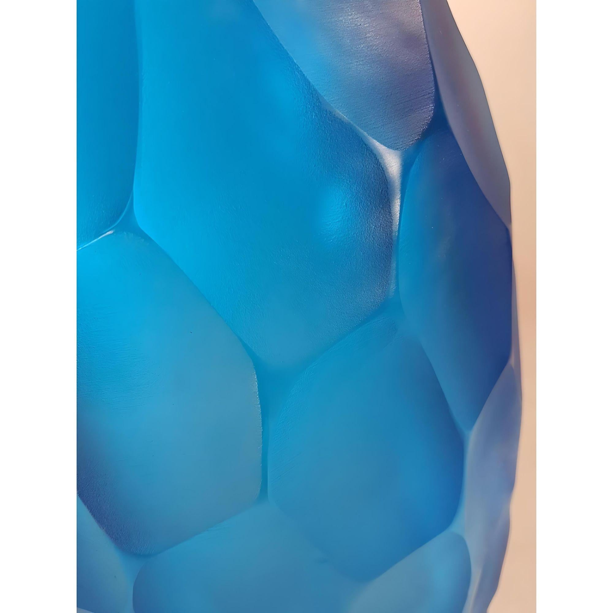 Blue Murano Glass Vase, Italy 1980s For Sale 3