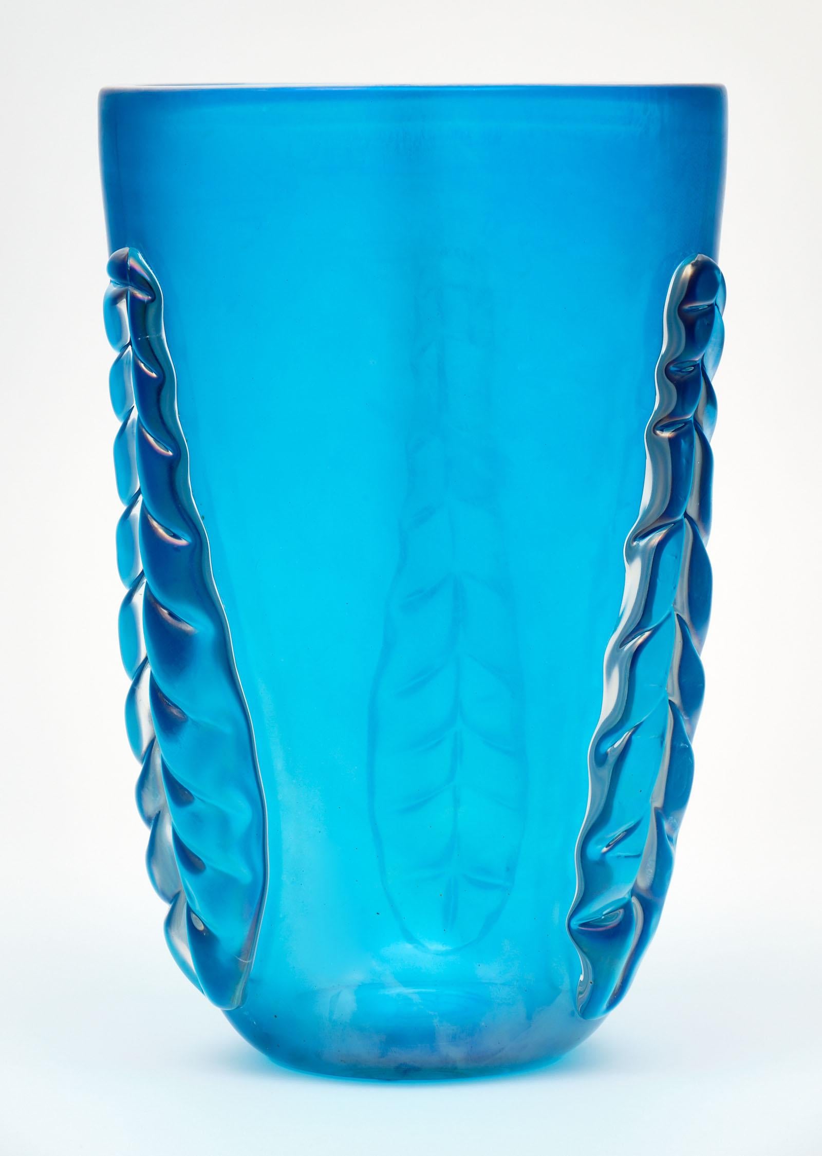 Blue Murano Glass “Veronese” Vases by Costantino 1