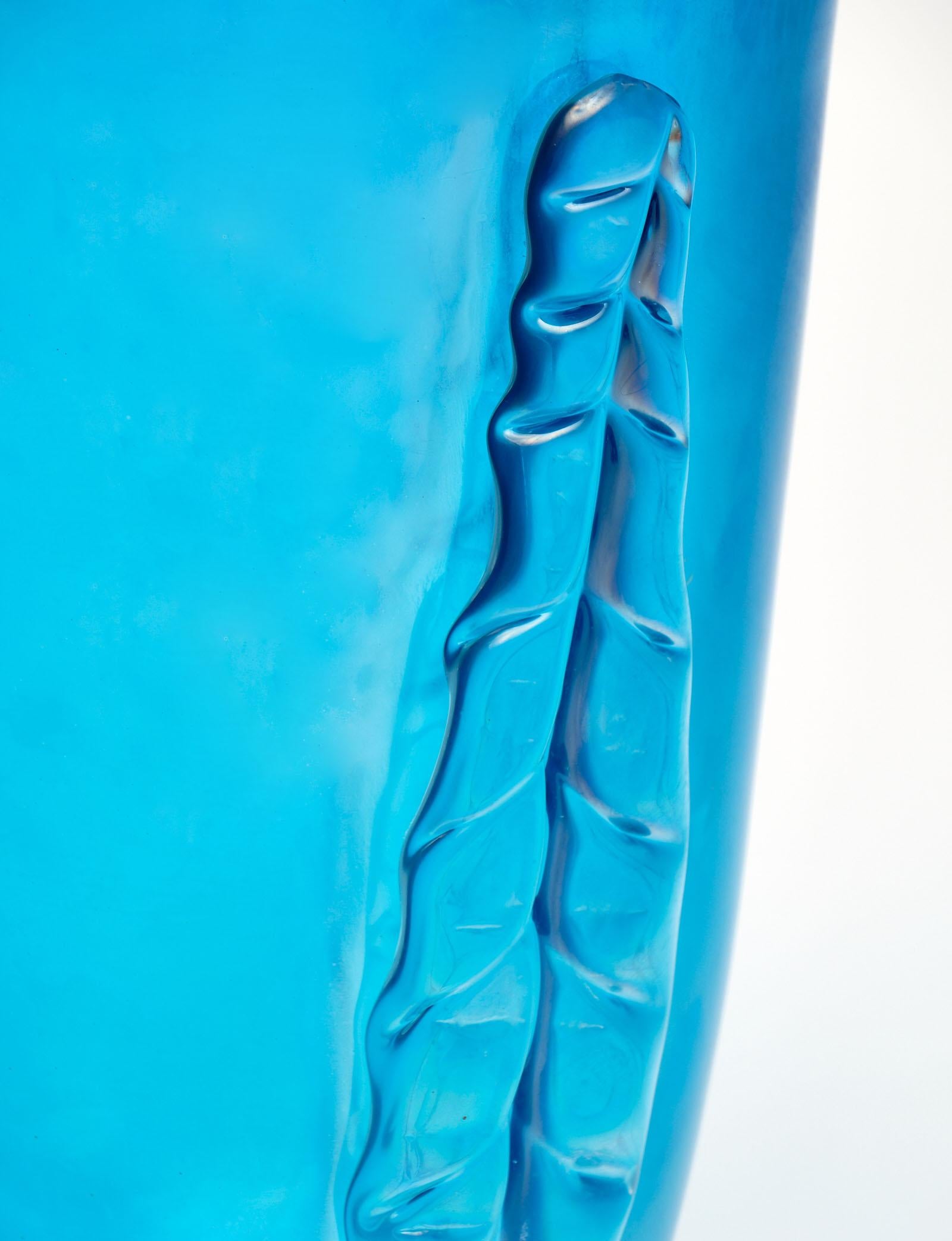 Blue Murano Glass “Veronese” Vases by Costantino 2