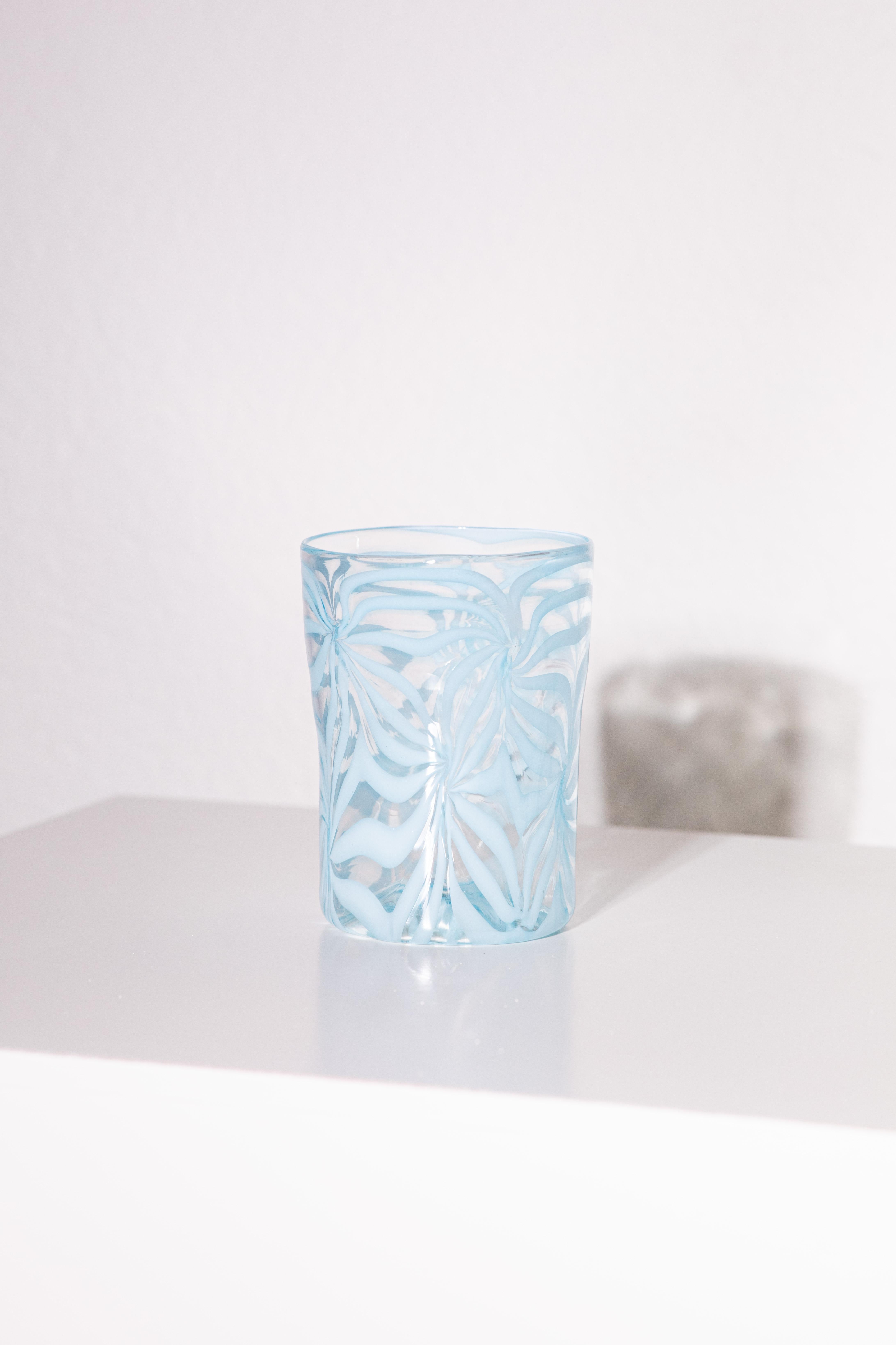 Blaue Murano-Glaswaren, 1970er Jahre, 8er-Set im Angebot 2