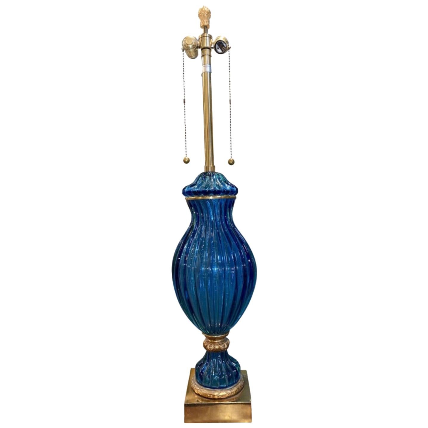 Blue Murano Lamp