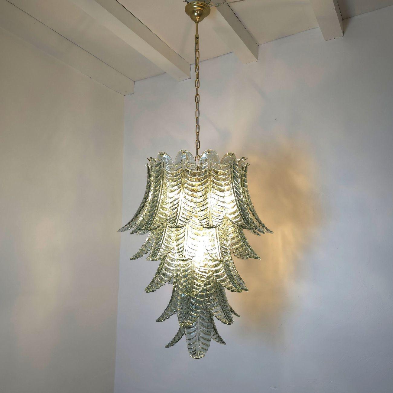 Lustre bleu de Murano, Italie Excellent état - En vente à Dallas, TX