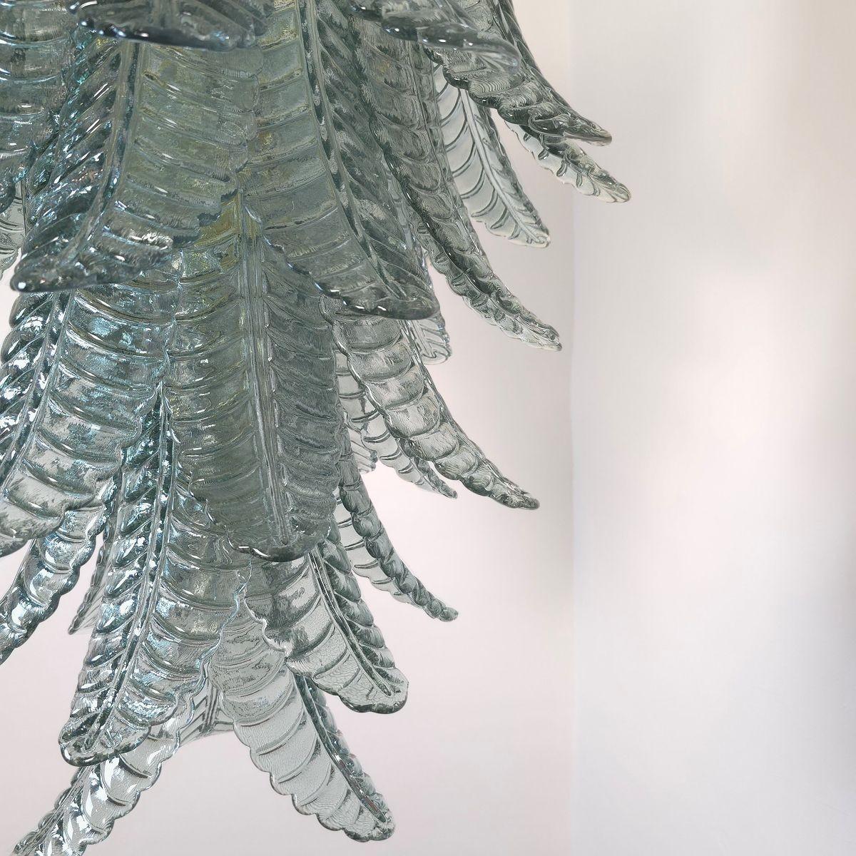 Lustre bleu de Murano, Italie en vente 1
