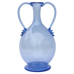 Blue Murano Vase Attributed to Salviati