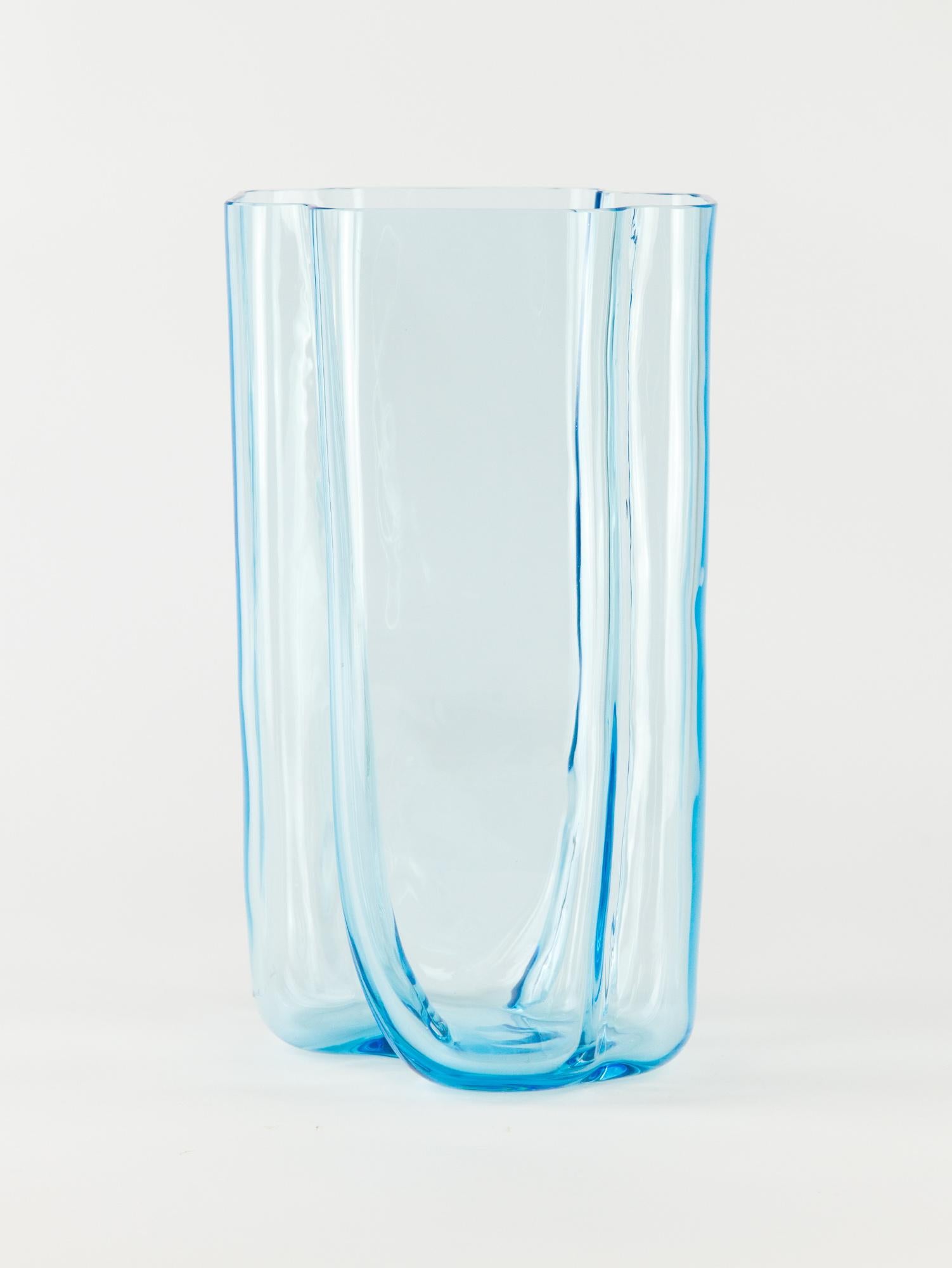 20th Century Blue Murano Vase by Cenedese & Albarelli, Italy, 1970s  For Sale