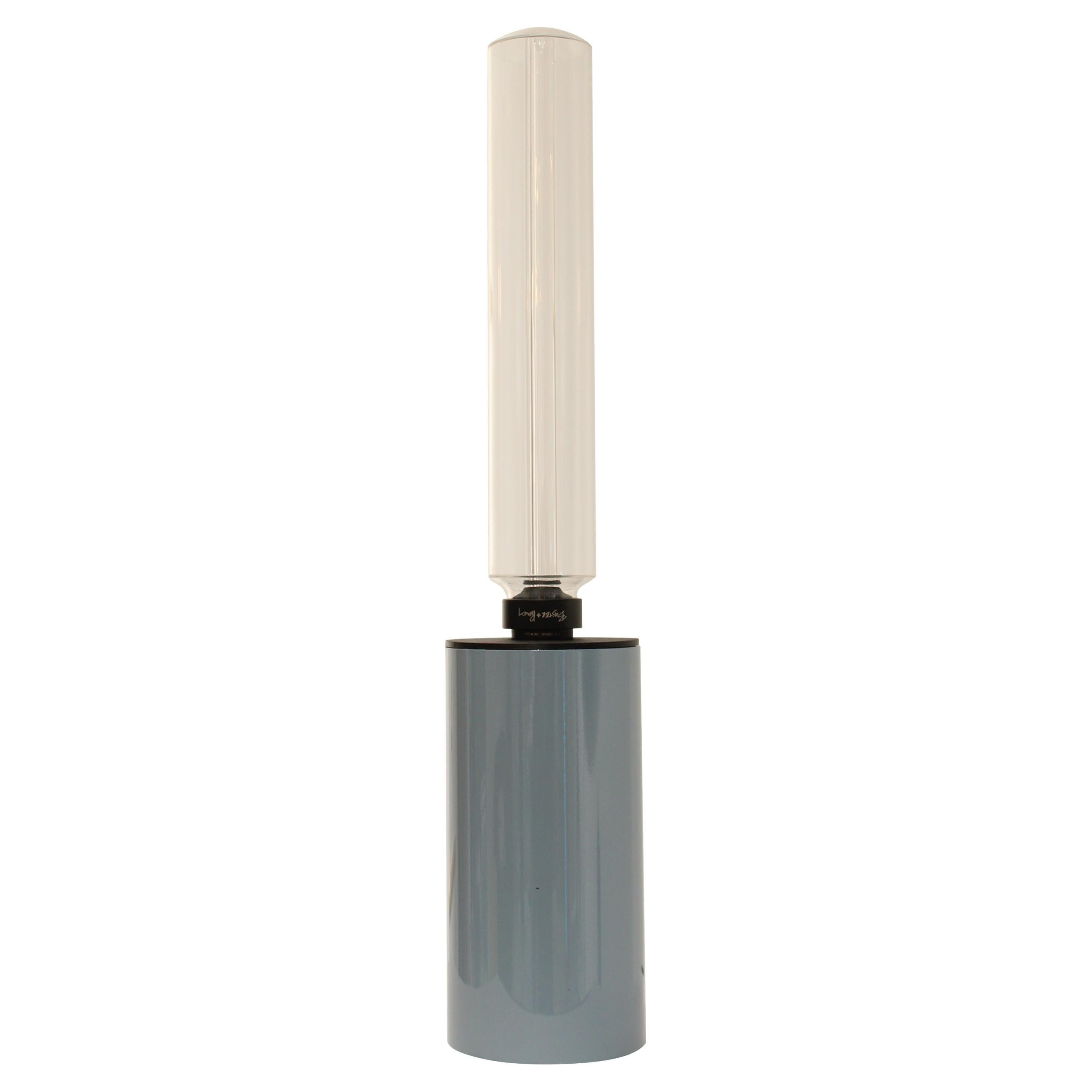 Blue “Muta Lamp” Steel Table Lamp by Octavio Asensio, Spain, 2025 For Sale