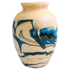 Blue Nemadji Pottery Vase