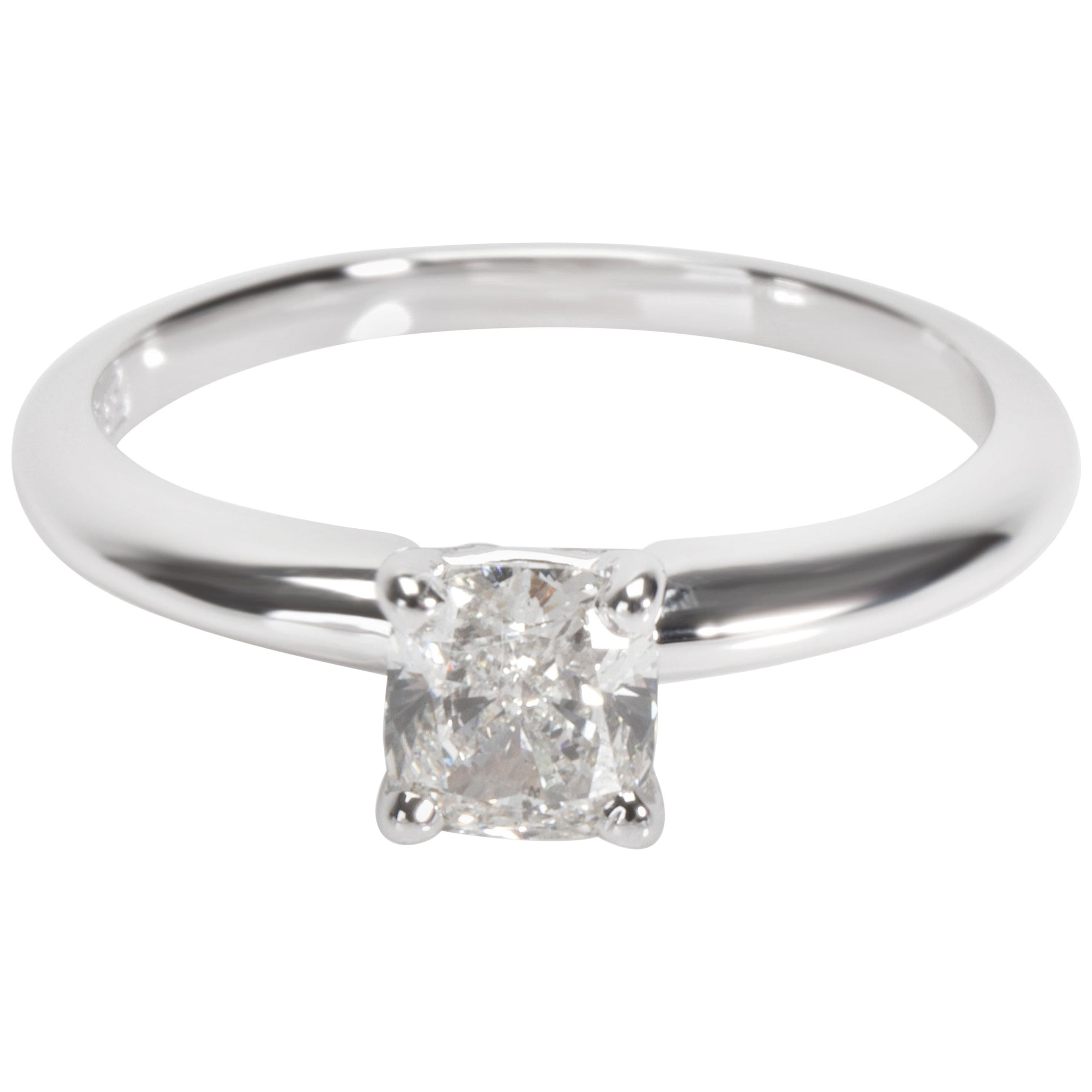 Blue Nile Diamond Engagement Ring in 14 Karat White Gold GIA I SI2 0.71 Carat