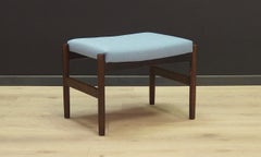 Blue Oak Footrest Vintage, 1970s Retro