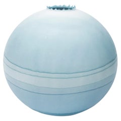 Vase Jupiter dégradé bleu d'Elyse Graham
