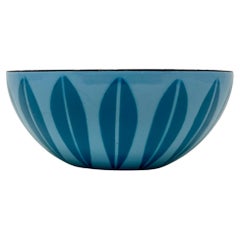 Blue on Blue Cathrineholm Lotus Enamelware Bowl, Scandinavian Modern Kitchen