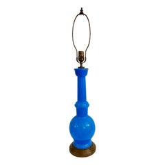 Blue Opaline Table Lamp