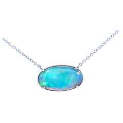 Blue opalite charm necklace