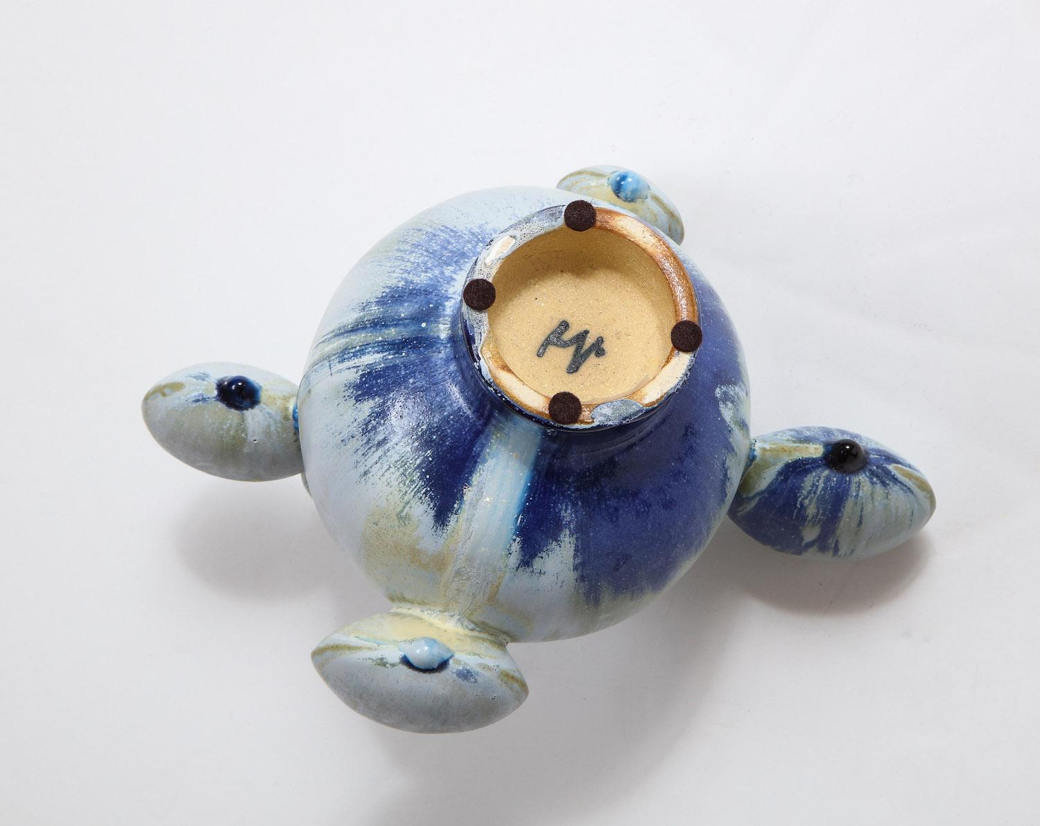Blue Opium Vase by Robbie Hiedinger In New Condition For Sale In New York, NY