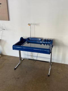 Blue Orix Desk by Nani Prina & Vittorio Parigi for Molteni, 1970's