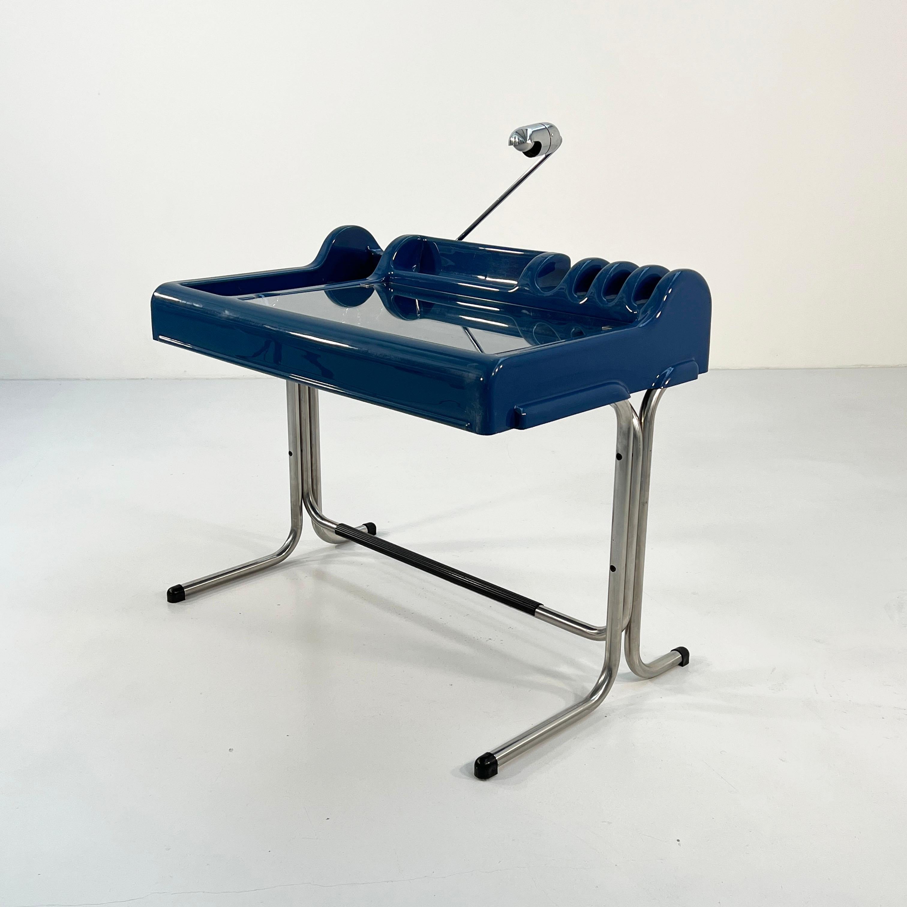 Blue Orix Desk by Vittorio Parigi & Nani Prina for Molteni, 1970s 2