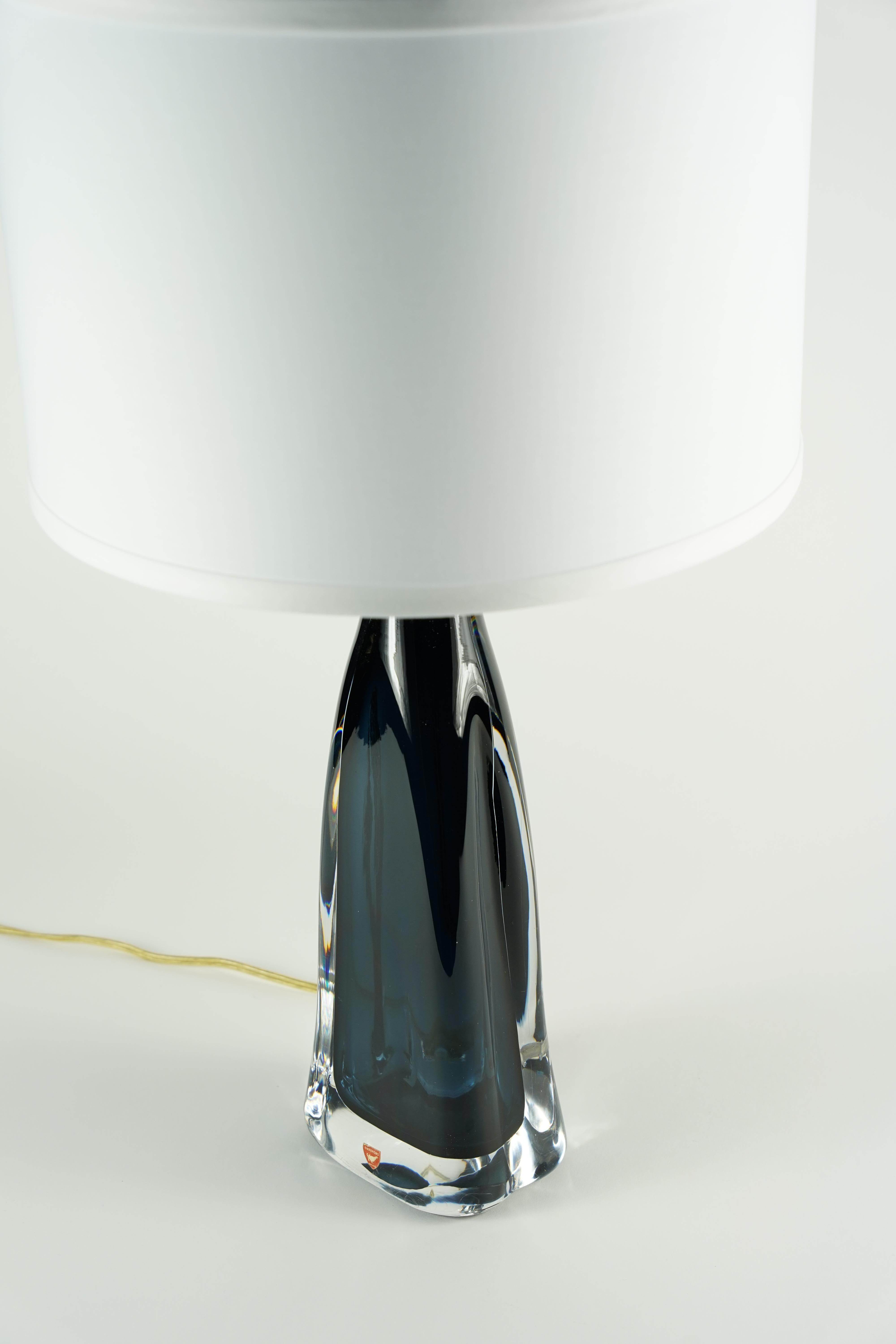 Moulage Lampe bleue d'Orrefors, Orrefors, Suède, 1960 en vente
