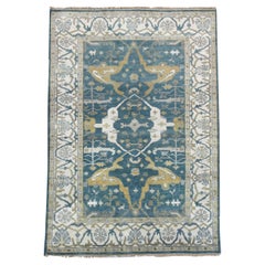 Blue Oushak Area Rug