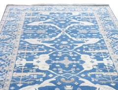 Blue Oushak Gallery Runner
