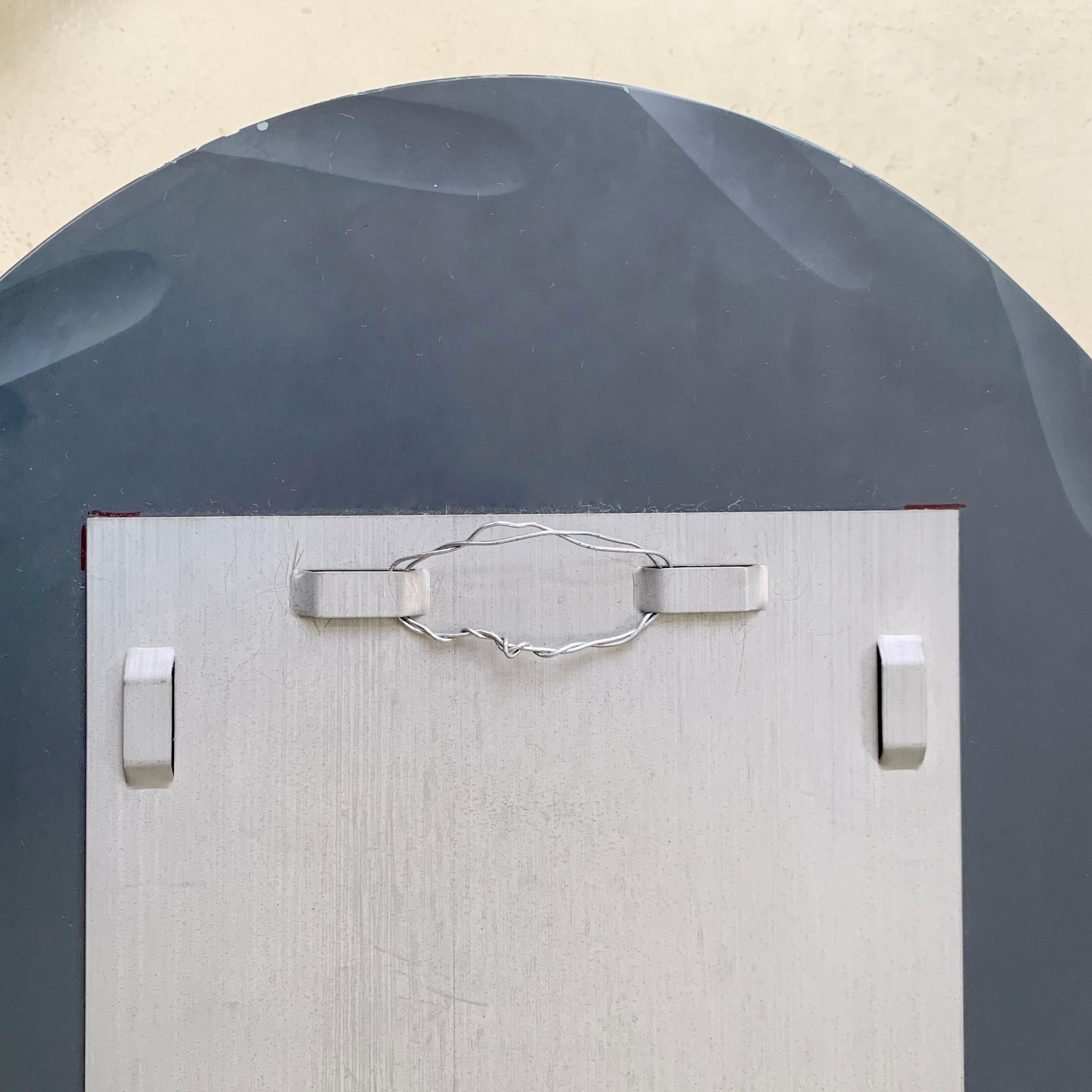 Miroir ovale bleu par Cristal Arte circa 1960, Italie en vente 4