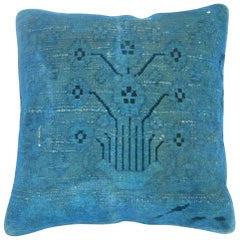 Blue Over-Dyed Turkish Pillow