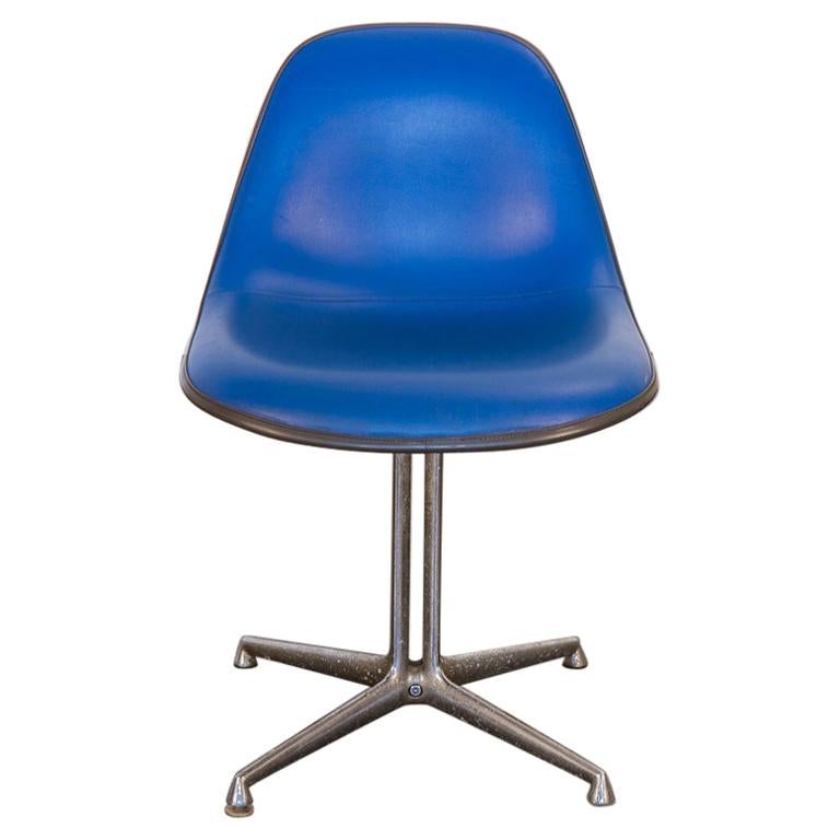 Blue Padded La Fonda Eames Chair for Herman Miller