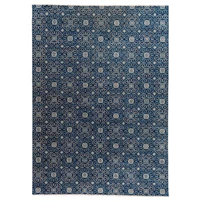 Blue Wave Wool Area Rug For Sale at 1stDibs | blue wave area rug, blue ...