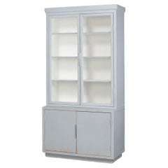 Blue Painted 48 Inch Bookcase