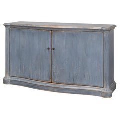 Blue Painted Country Bowfront Sideboard