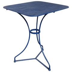 Blue Painted French Bistro Garden Table