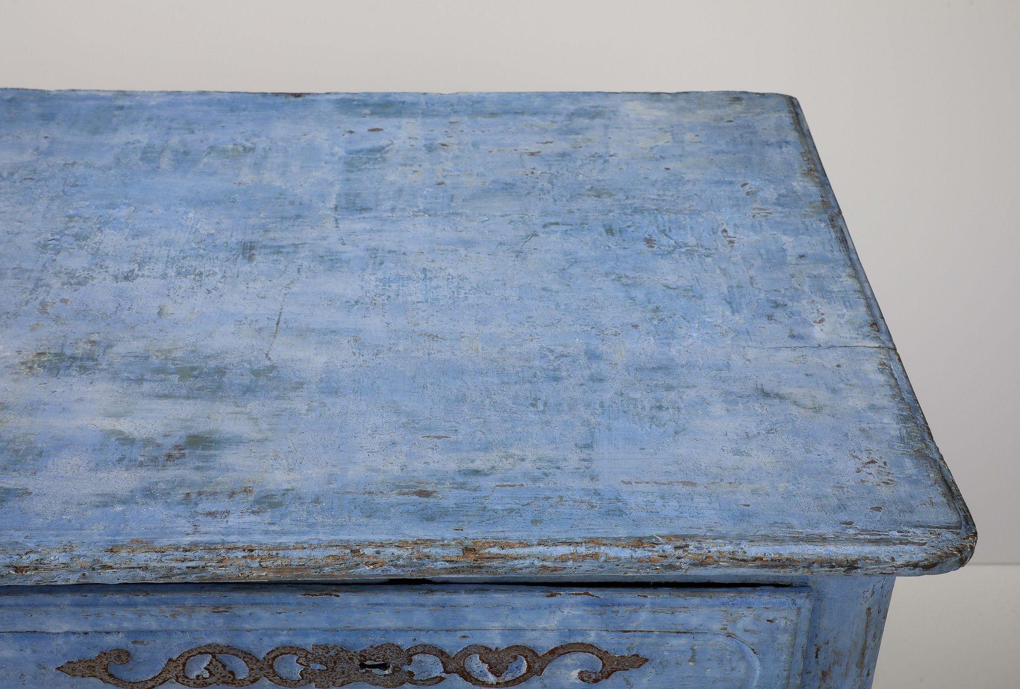 Buffet français peint en bleu, milieu du 19e siècle en vente 2