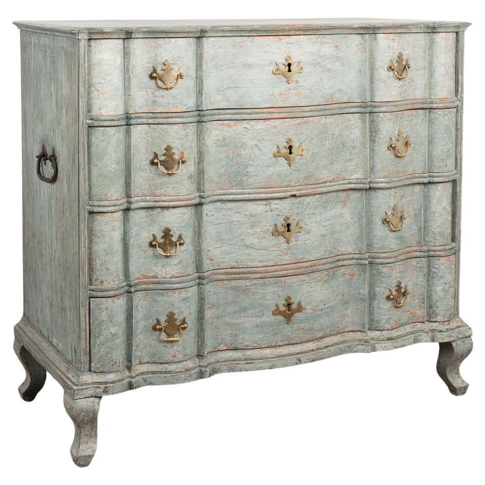 Rococo Oak Chest of Four Drawers, Denmark circa 1770-1800 For Sale at ...
