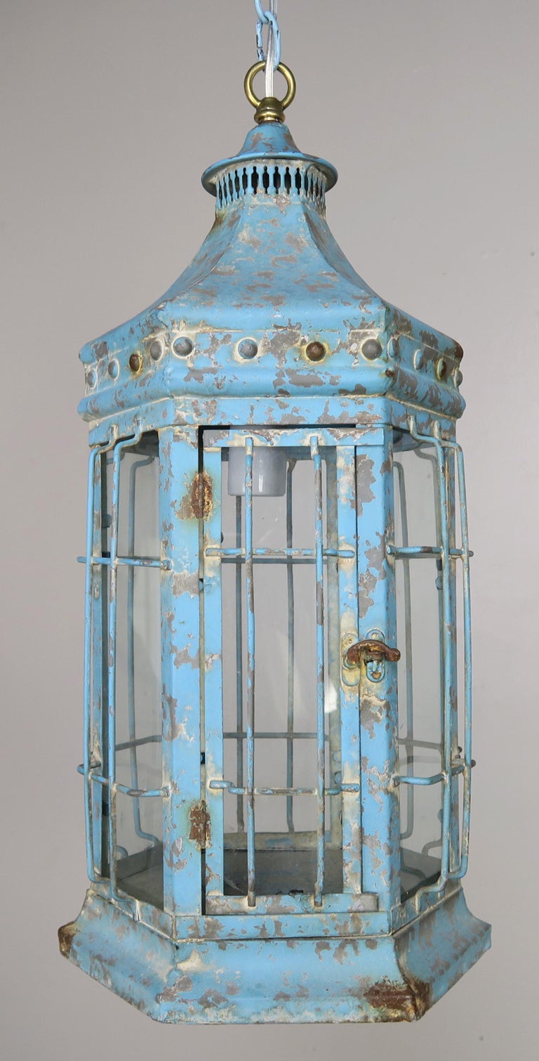 BLUE PAGODA WALL LANTERN main image 1