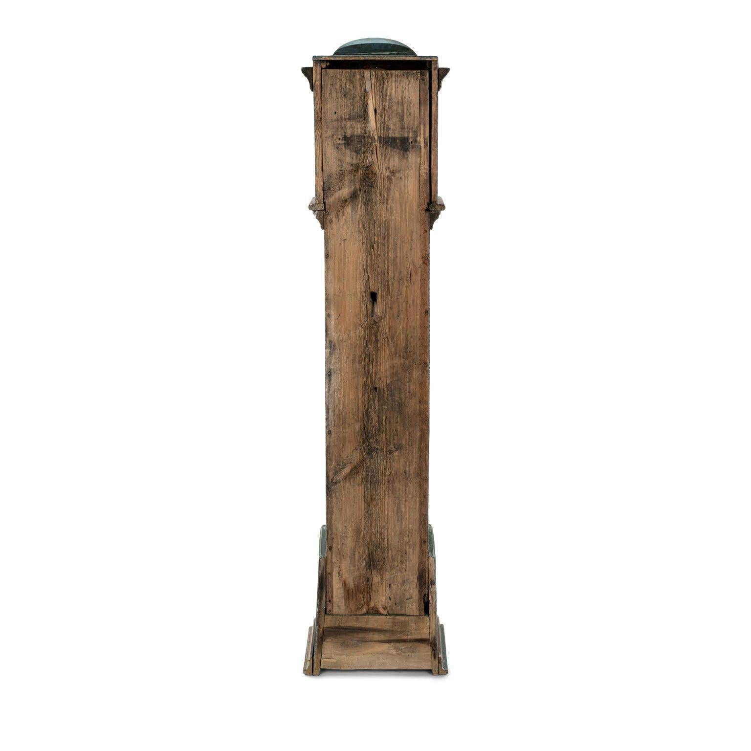 Blue-Painted Swedish Tall Case Clock 3