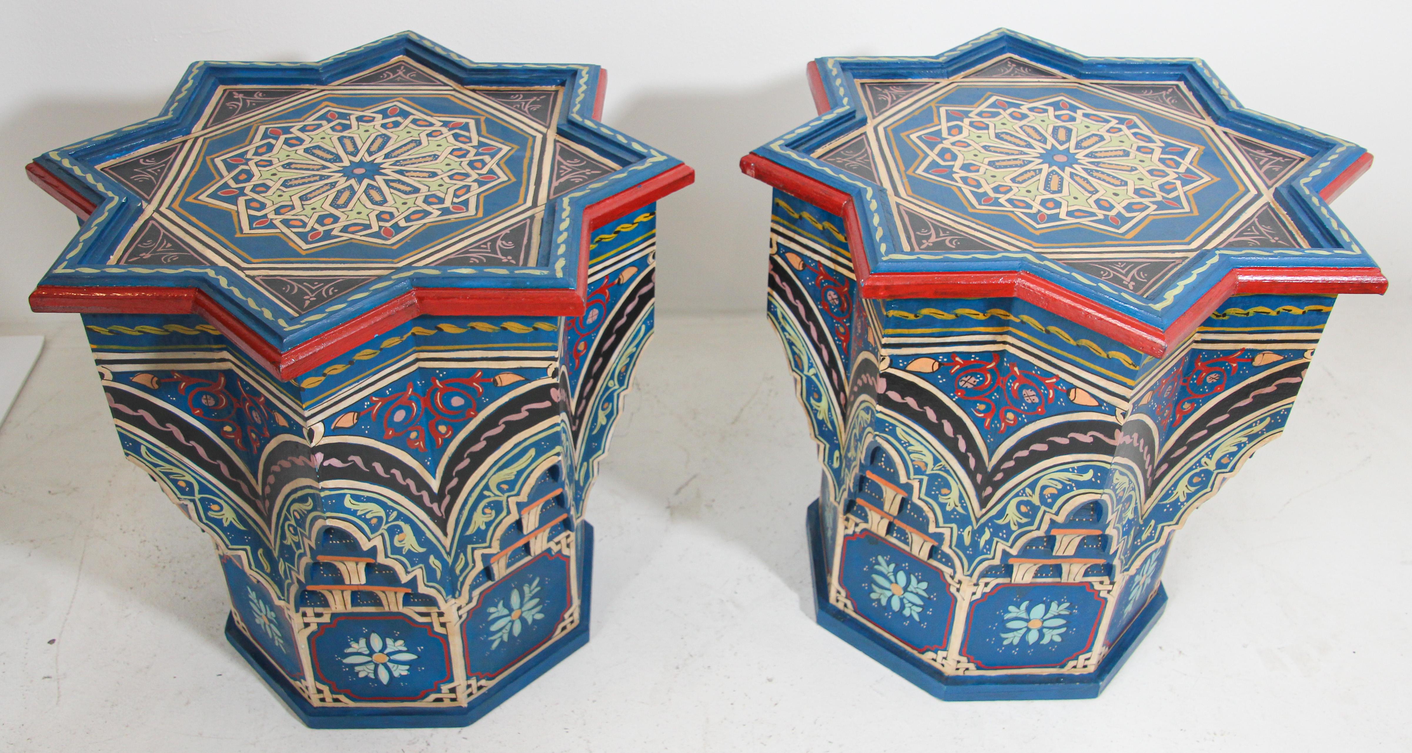 vintage moroccan side table