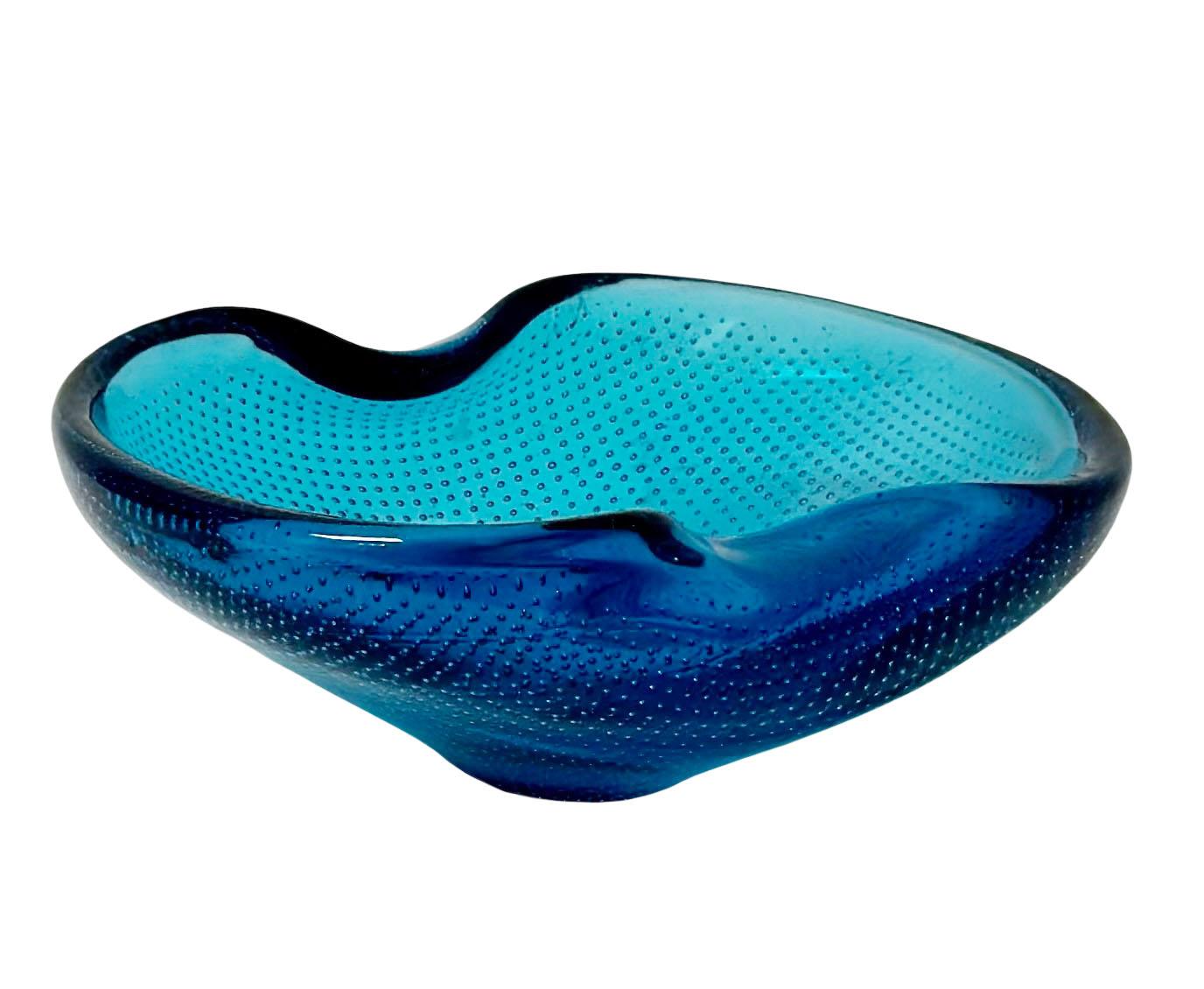 American Blue Pairpoint Bowl For Sale