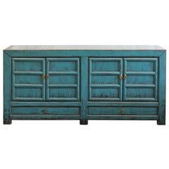 Blue Panel Door Sideboard