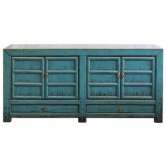 Blue Panel Door Sideboard