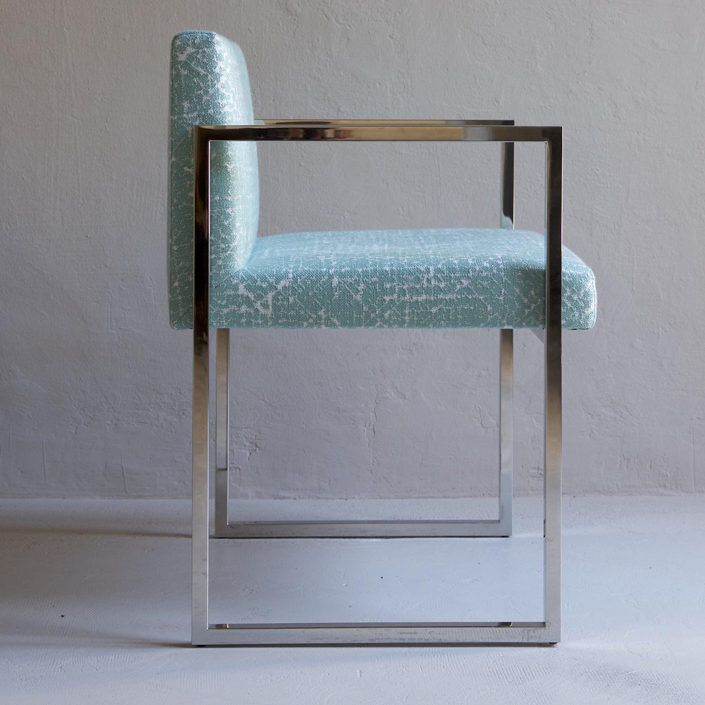 Italian Blue Paris Outdoor Chair by Gianna Farina & Marco Gorini