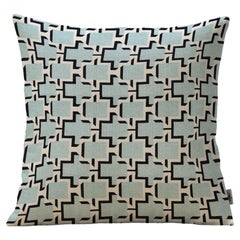 Blue Patterned Outdoor Resistant Pillow
