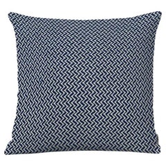 Almohada resistente a la intemperie con dibujo azul