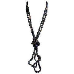Blue  Peacock Cultured Pearls Gold Plated Hematite Marcasite 925 Silver Necklace