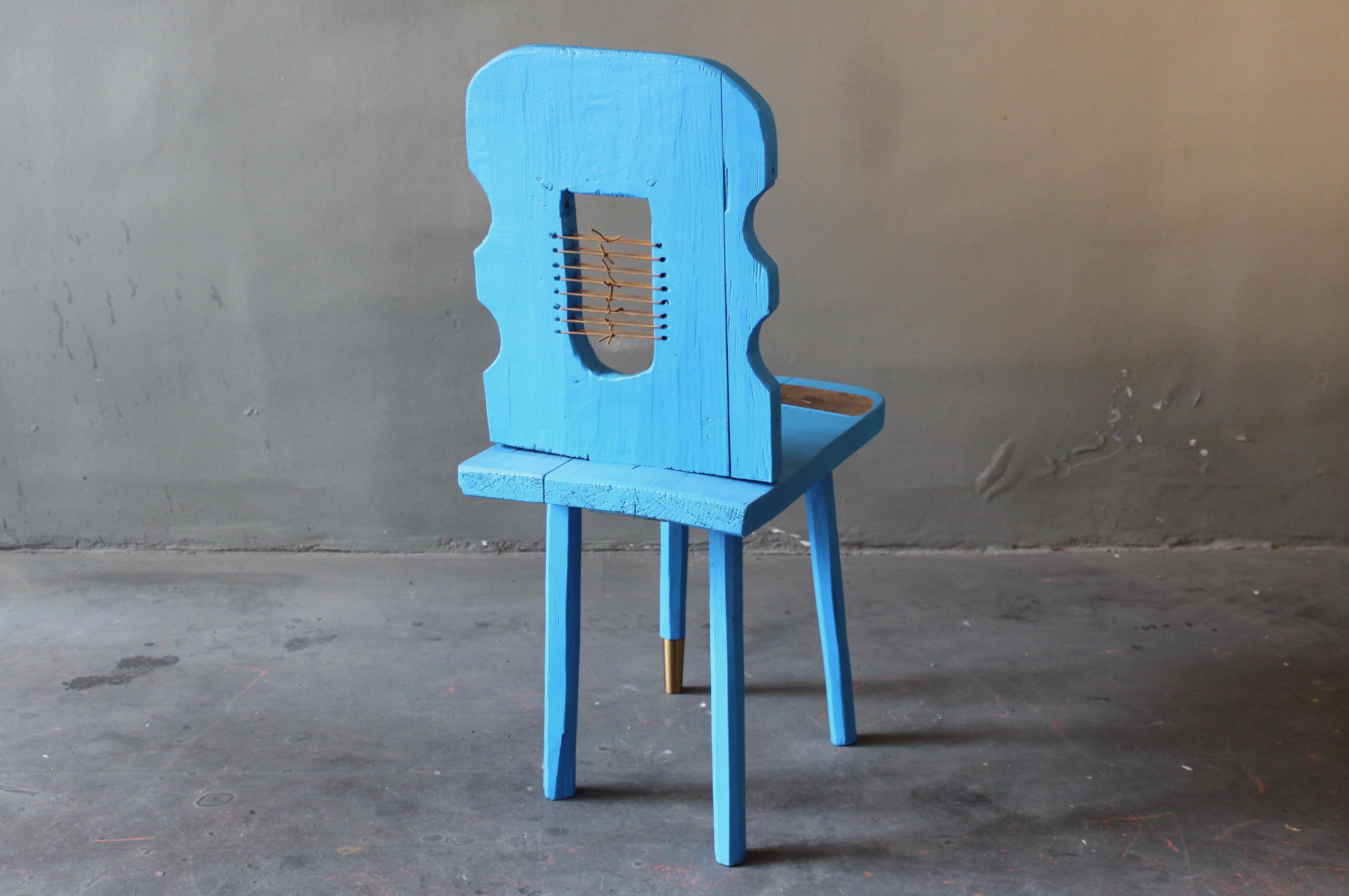 Blue Peak Of A Century Chair by Markus Friedrich Staab For Sale 1