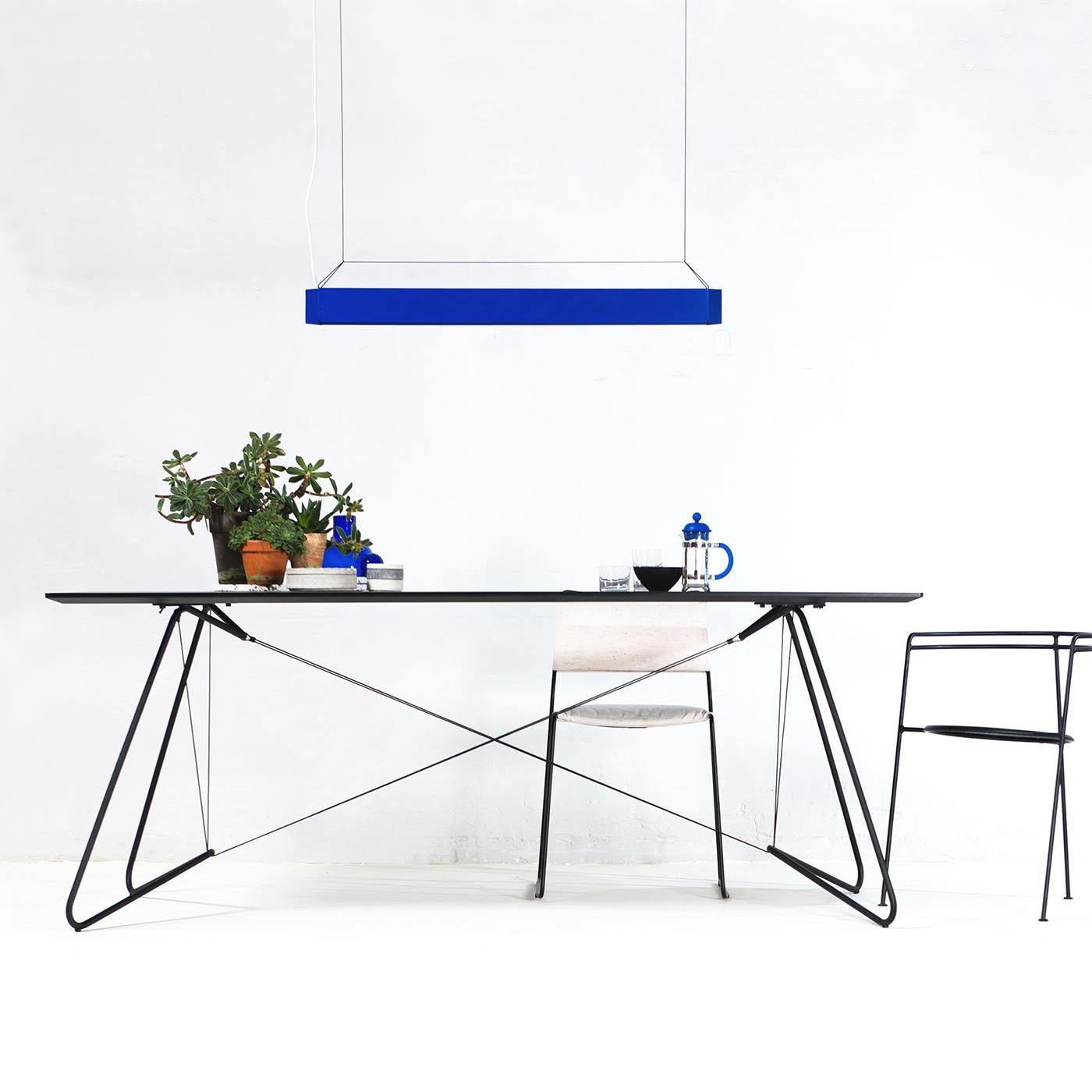 Postmoderno Lampada a sospensione Blue Pen di Design/One in vendita