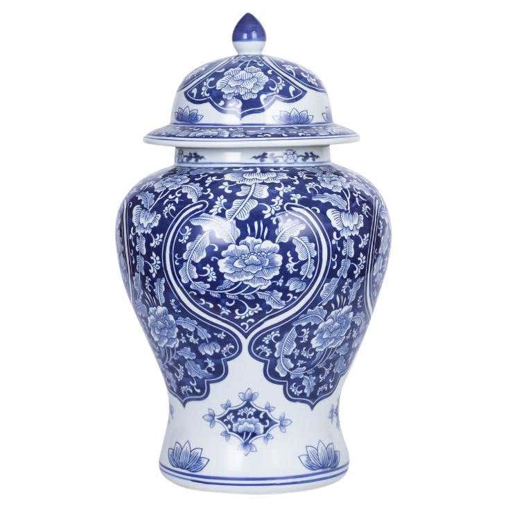 Crystal Shell Temple Jar For Sale at 1stDibs
