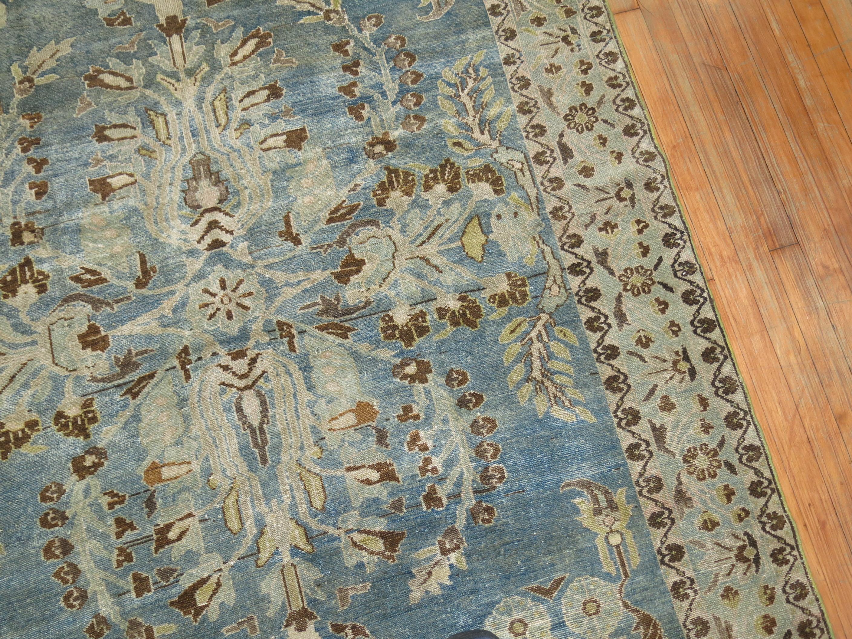 Hand-Woven Blue Persian Rug