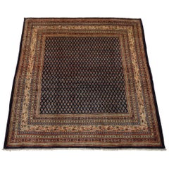 Blue Persian Saraband Sarouq Mir Rug, circa 1960