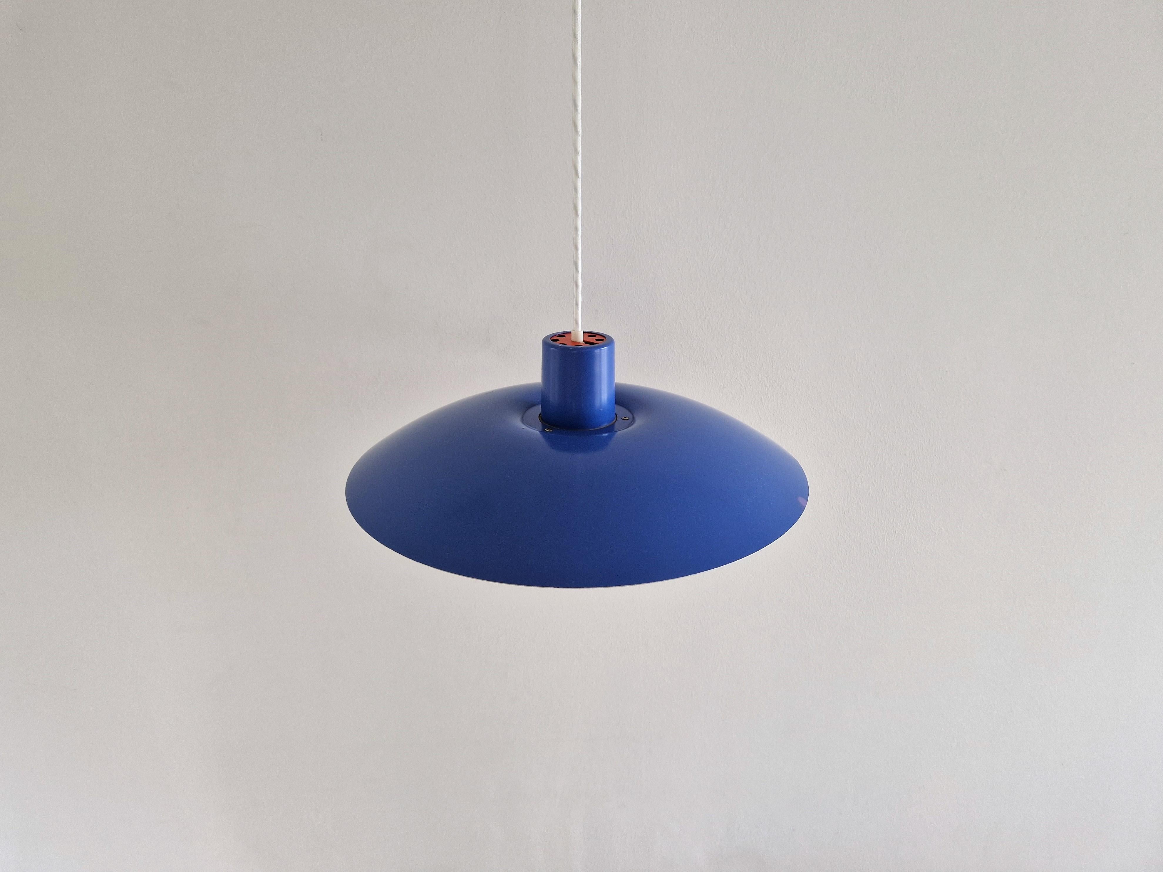 Danish Blue PH 4/3 Pendant Lamp by Poul Henningsen for Louis Poulsen, Denmark 1960's